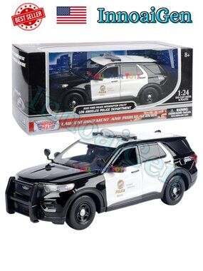 Motor Max 2022 Ford Police Interceptor Utility LAPD 1:24 Die-Cast Model Car NWB